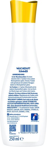 250ml Dr. Beckmann Wäscheduft SUMMER Langanhaltender Duft Für alle Textilien - 第 3/3 張圖片