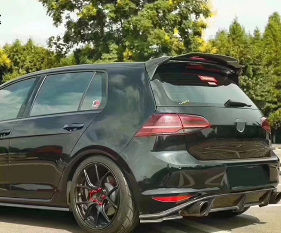 Alerón de parachoques trasero de fibra de carbono real ASTEC para Volkswagen Golf 7 2014-2020 Foto 4 de 4