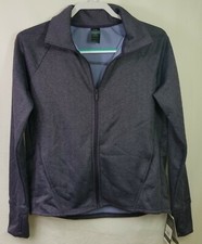 Womens C9 Champion Training Herringbone Fleece Full Zip Track Jacket Purple XS