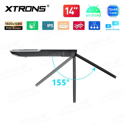 Kopfhörer+ Android 11 Auto TV Deckenmonitor HDMI Flipdown WiFi Multimedia Player - Bild 10 von 18