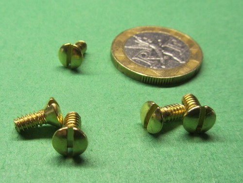 Brass Oval Head Machine Screw Slotted 6-32 x 5/16" Length, 100 pcs - Picture 8 of 12