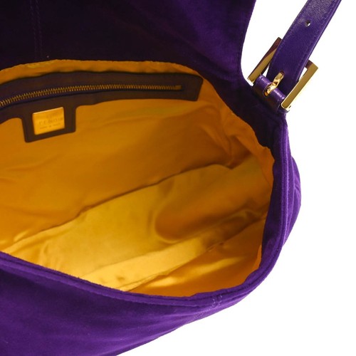 Fendi Purple Suede Mamma Baguette Handbag 2579-26325-009 185503 - Picture 4 of 10