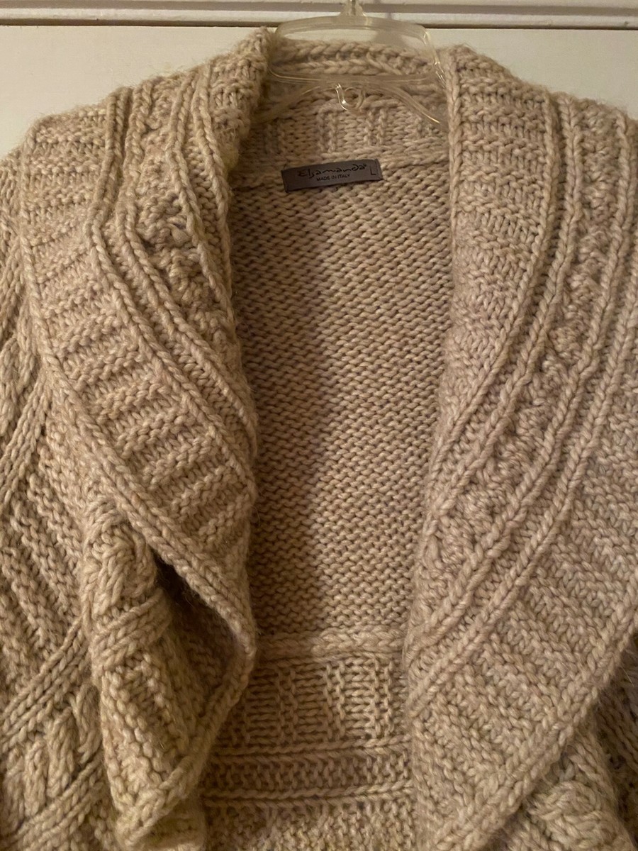 ANTHROPOLOGIE ELSAMANDA Cardigan Size Large Open Draped