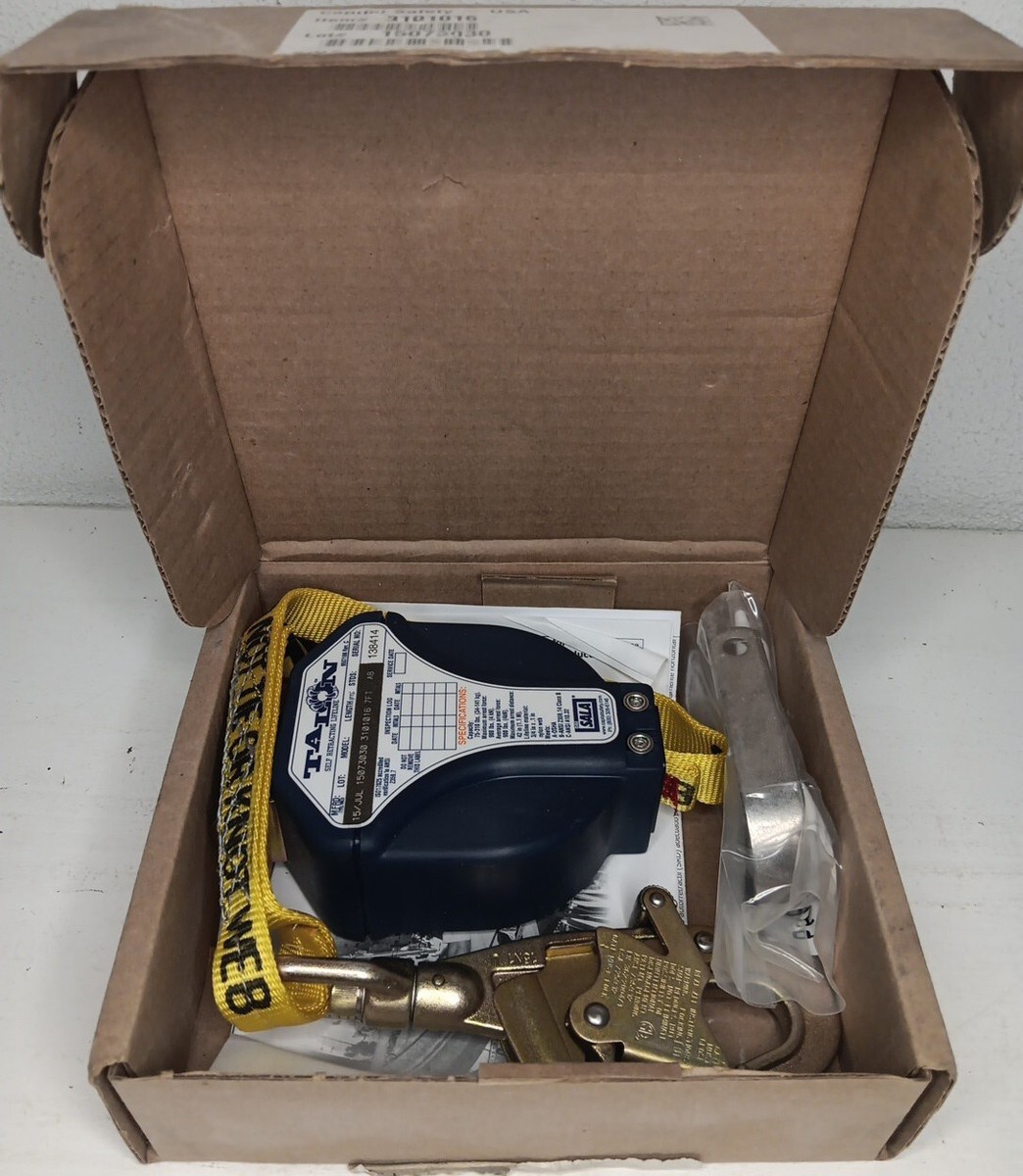 NOS DBI Sala Talon 7ft Lifeline Safety Harness Retractable Tether 3101016