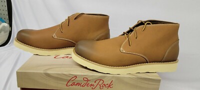 Camden Rock Men's Work Boot Riggins Casual Oxblood Peanut US 10