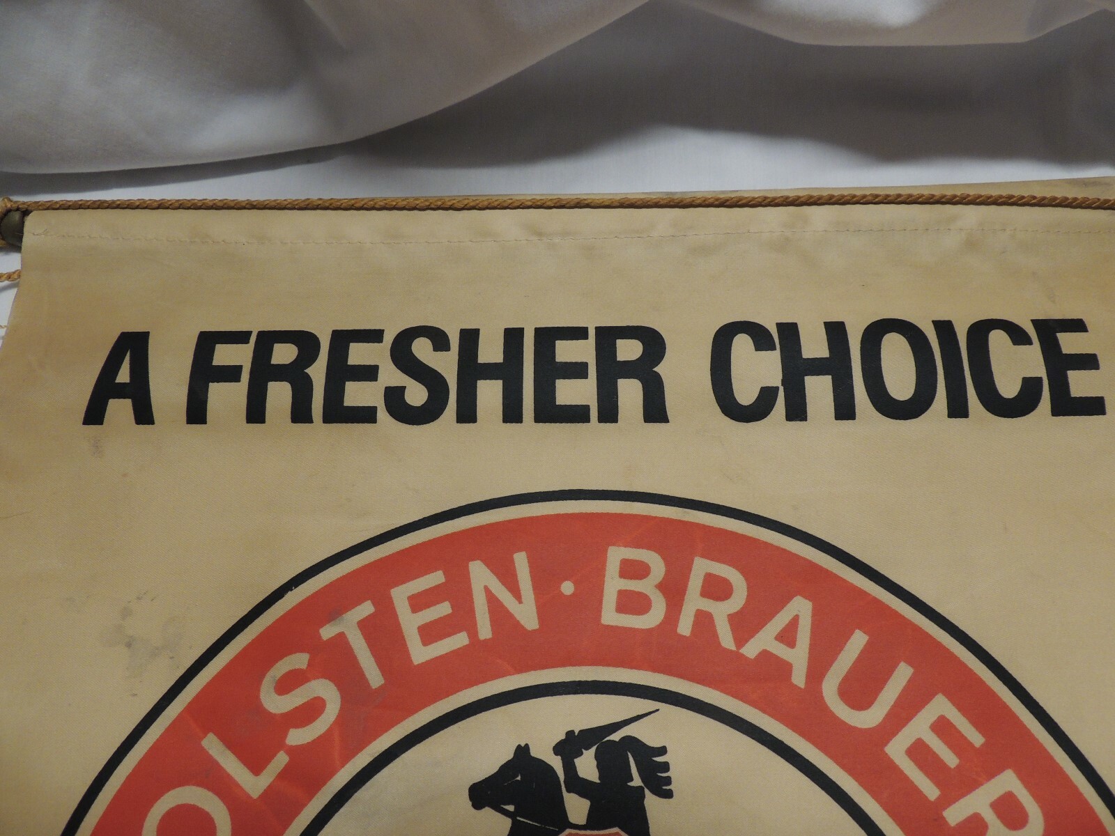 Vintage HOLSTEN Beer Brauerei Hamburg Germany banner flag Hollywood