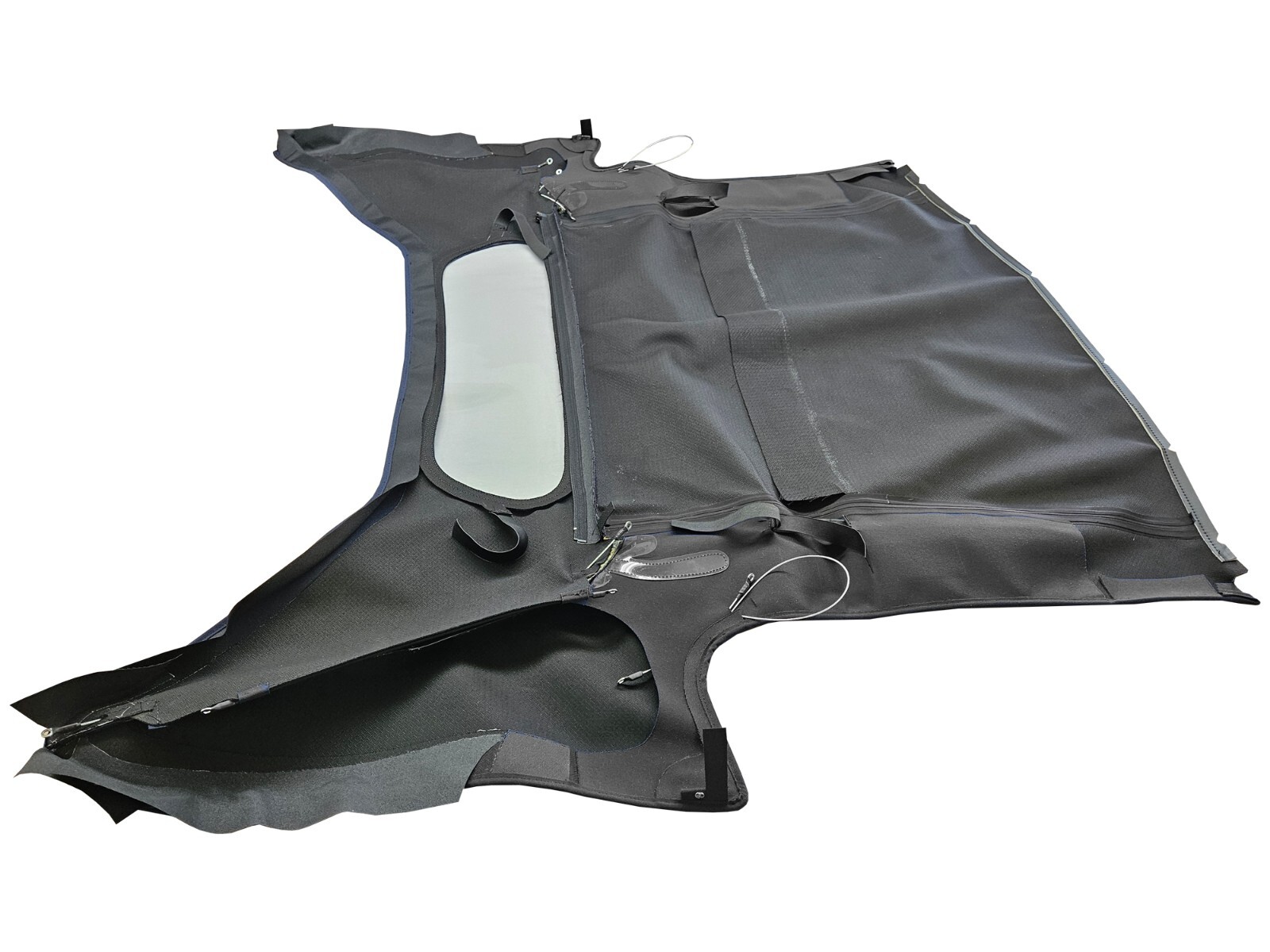 Fits: Ferrari 360 & F430 Soft & Window Made From BURGUNDY Haartz Canvas