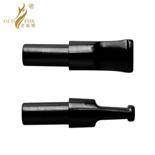 2 Pcs Straight Stem Mouthpiece Replacement Tobacco Smoking Pipe Tenon 10.4mm