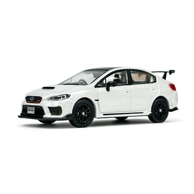 1:64 Scale Diecast Model JDM Subaru WRX STI S208 White Car