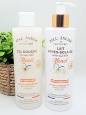 Lot : Gel douche et Lait Après-solaire Monoï, lait d'ânesse Bio, Bell'ânesse