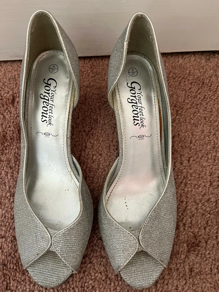 New look silver kitten best sale heels