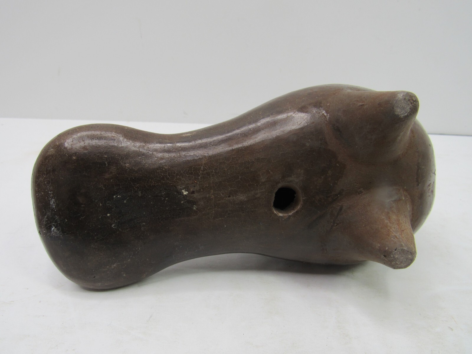 Vintage Tonala Mexican Pottery Bird Folk Art Hand Painted Mexico Good Cond #3