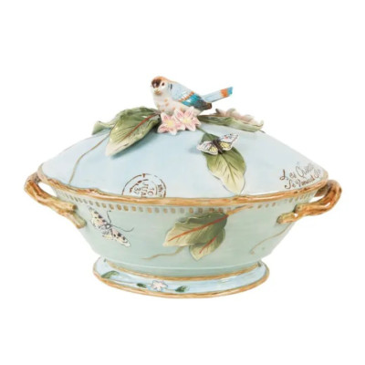 Fitz & Floyd Toulouse Tureen w/ Ladle