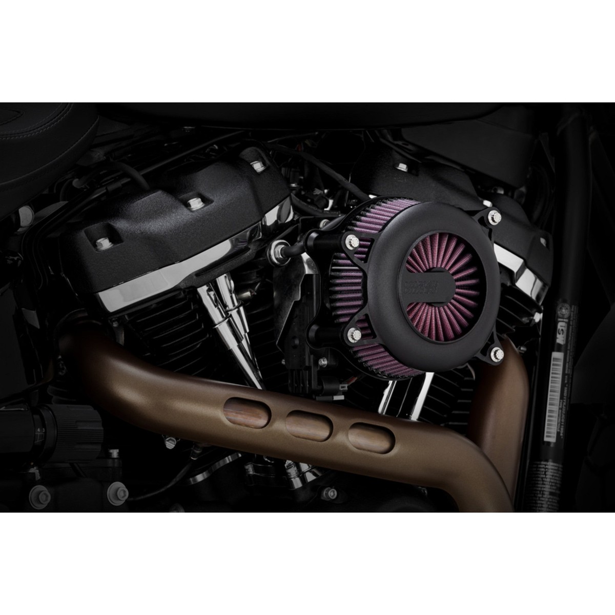 ダクト VANCE & HINES 1010-2897 40381 VO2 Rogue Air Intake Kit - Wrinkle