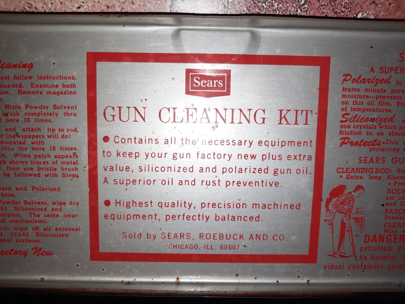 Vintage Sears Gun Cleaning Kit 1960's Number 6 20221 1216 GA. eBay