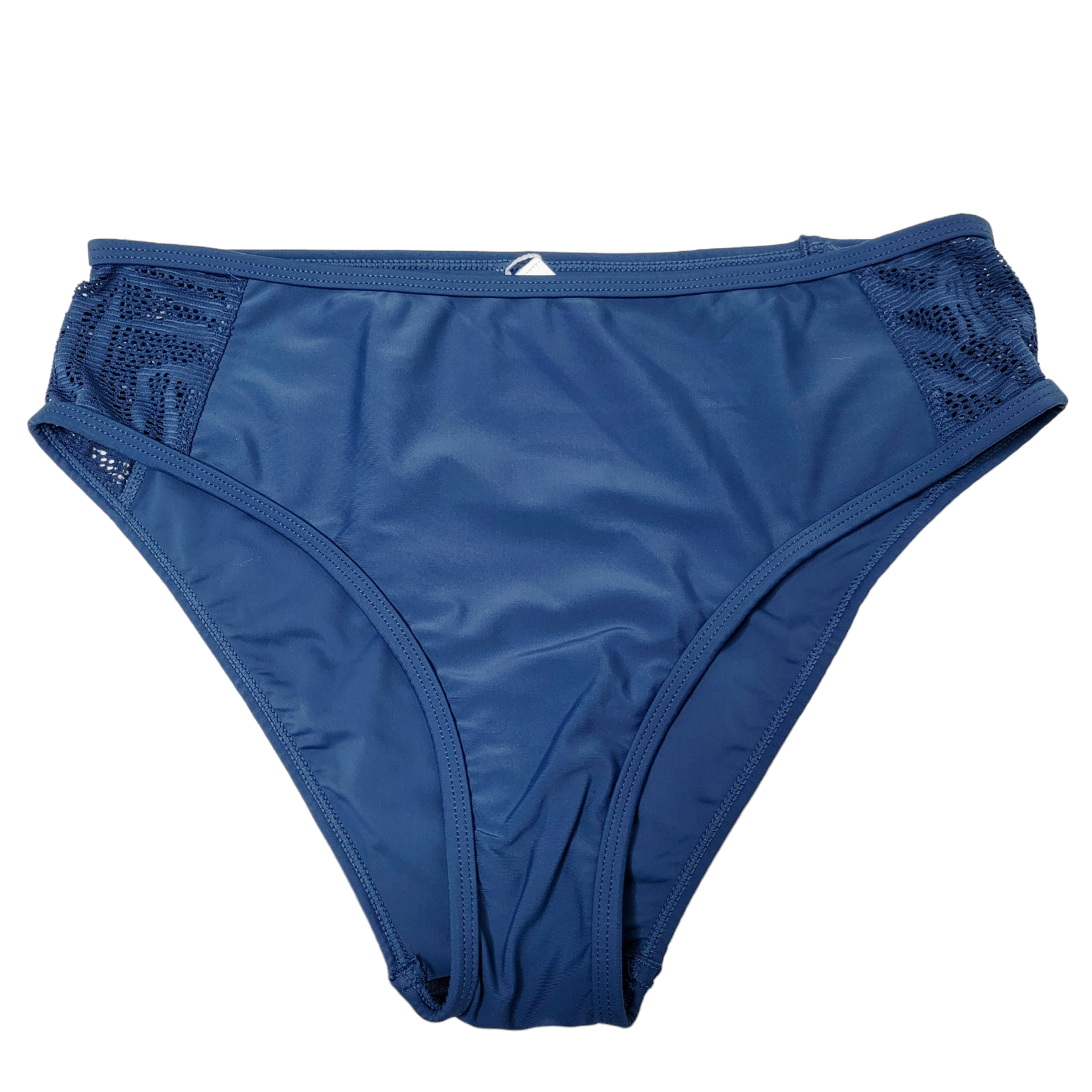 Cupshe Crochet Bikini Vneck Mid Rise Indigo Blue Medium Two Piece