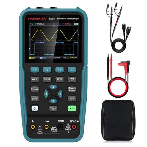 Handheld Digital Oscilloscope Multimeter 50MHz 2-Channel 3.5" TFT Screen - Picture 9 of 11