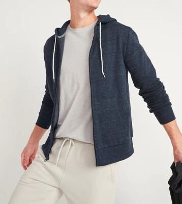 OLD NAVY MENS Fleece Full Zip Hoodie #M917 | eBay