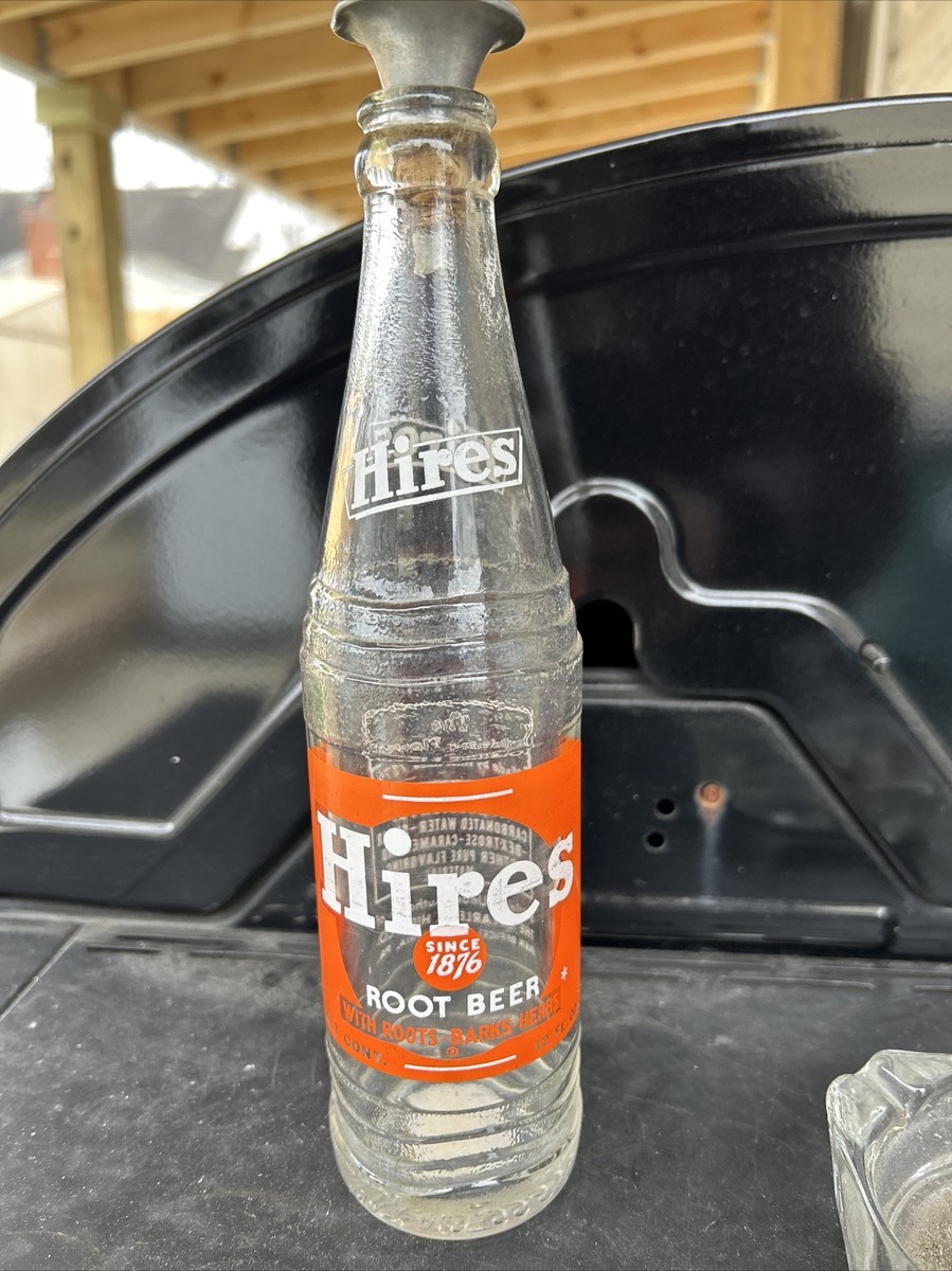 Vintage HIRES Root Beer Since 1876 Large Glass 12oz Soda Bottle