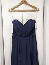 David's Bridal NWT Women's Size 8 Navy Style F19262 Marine