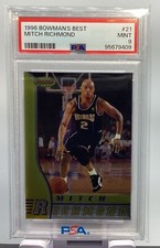 Mitch Richmond PSA 9 - 1996 Bowman's Best - Warriors, Kings, Kansas State - HOF