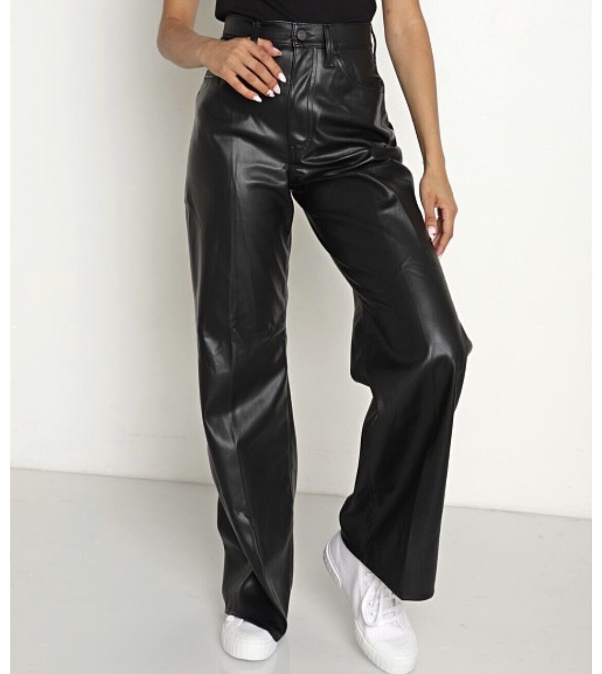 Levi's Women's 70s Flare Faux Leather Pant in Leather Night Size 29X32 NWT  $108 | eBay