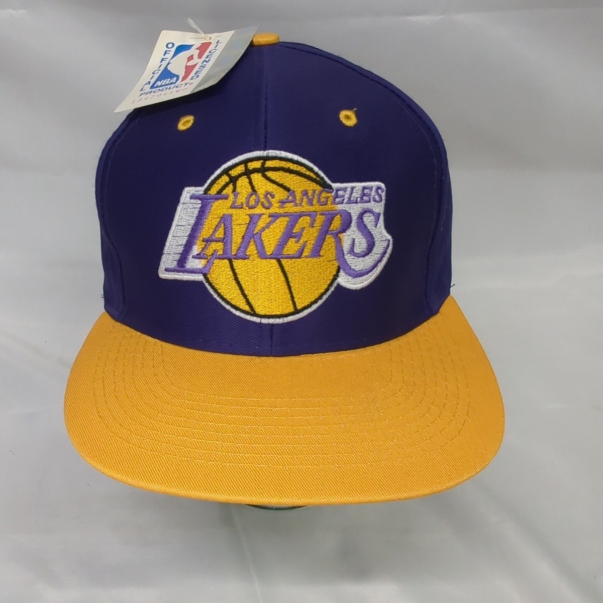 Vintage Los Angeles Lakers Cap Logo 7 Embroidered Snapback Hat