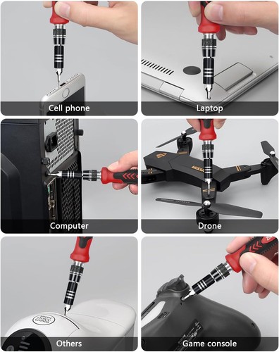 Feinmechaniker Werkzeug Set Mini Schraubenzieher 124 in 1 Handy Reparatur Schrau - Bild 5 von 6