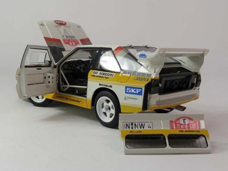Autoart Audi Quattro S1 #6 Mikkola Rally Monte Carlo 1986 1/18 88602 - Immagine 4 di 4