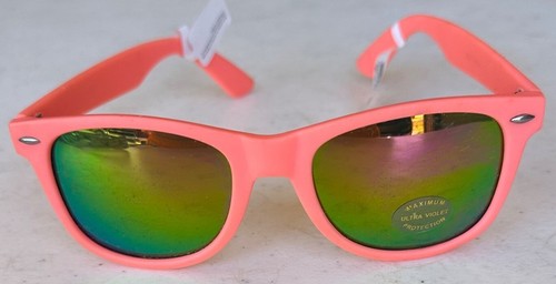 Claire's Brown Tinted Fashion Sunglasses Pink Salmon Color UV400 (NWT) - 第 1/11 張圖片