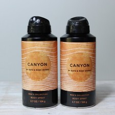 2 Set Bath  Body Works Men's Collection Canyon Body Spray 3.7 oz