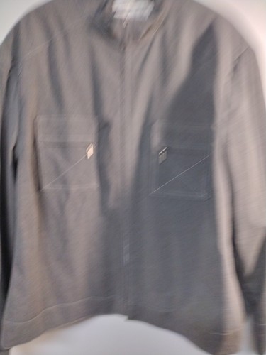 Evan-Picone Blazer 24W Gray Lined Full Zipper Suit Jacket Stretch - Picture 2 of 22