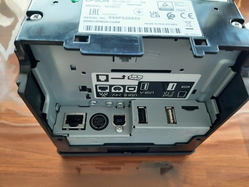 Epson TM-M30II-NT POS Point of Sale Thermal Printer Ethernet USB SD NES w/ P/S - Picture 8 of 8