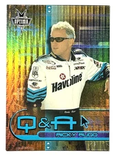 HOF'er RICKY RUDD 2002 Press Pass Optima Q&A INSERT NASCAR Racing Card #AQ 7/9