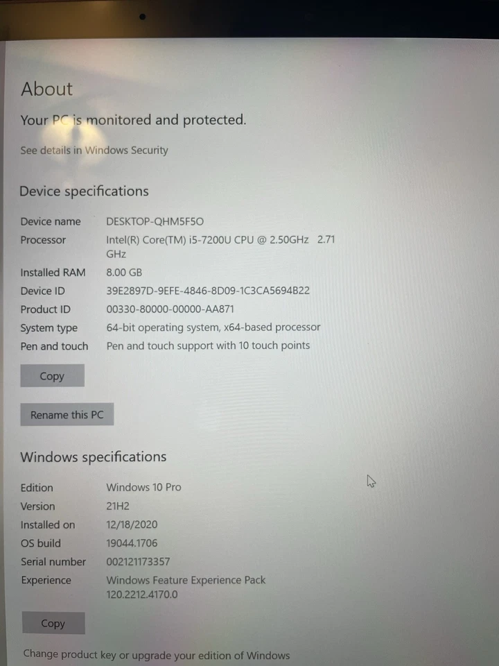 Microsoft Surface Portátil Pantalla Táctil 12.4 Foto 2 de 4