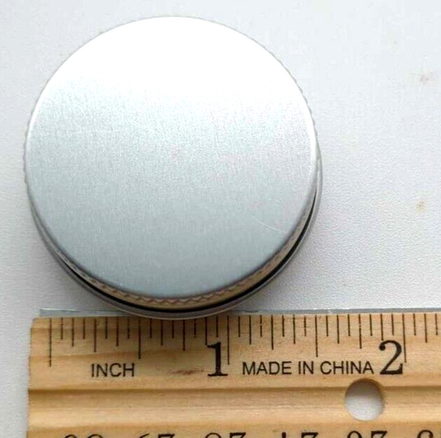 1/2 oz Aluminum Tins With Lined Screw Top Lids Mini Lot 5 Tins NEW