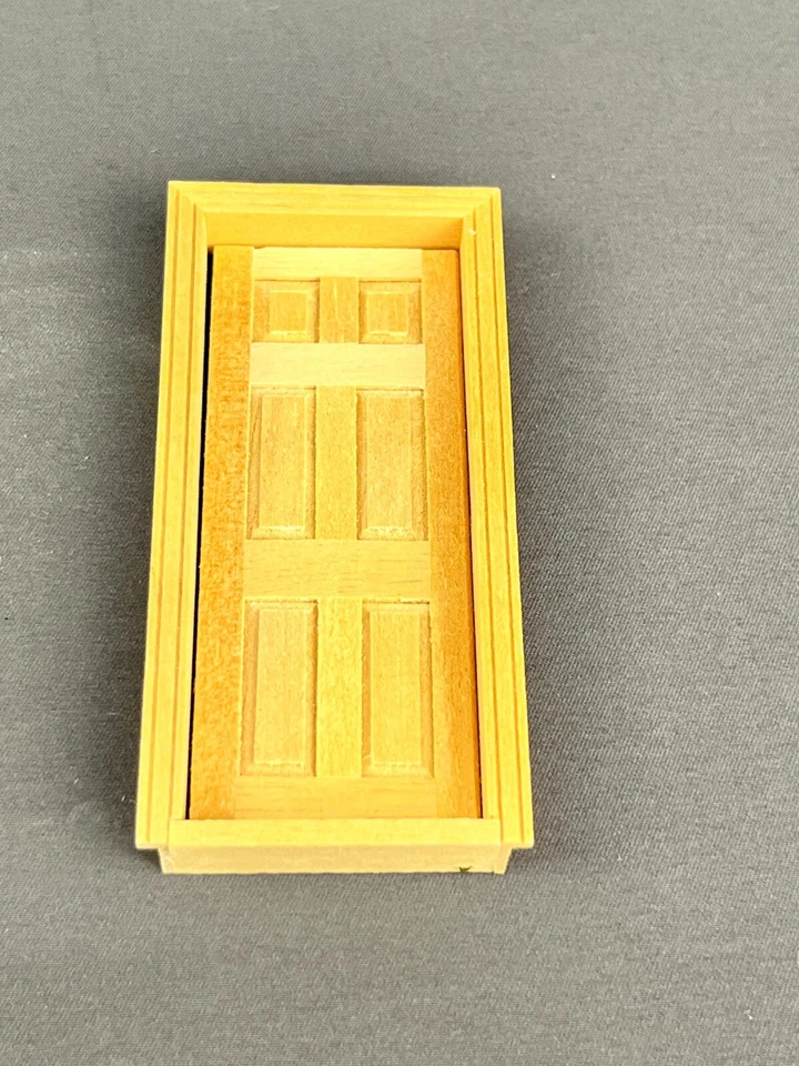 New HALF SCALE DOOR 6 PANEL 1:24 Dollhouse wooden #H6007 miniature Houseworks - Image 2 of 4