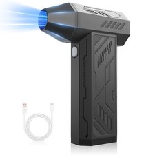 Compressed Air Duster Mini Blower with LED Light Portable Wireless Vacuum Car