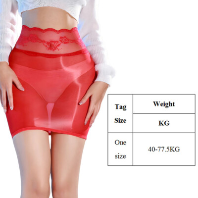 Womens Sheer Mesh Mini Skirt Lace See Through High Waist Stretchy