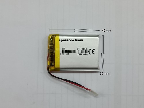 Batterie a litio di polimery varie mha tipo digitale basso drenaggio h&s ricaric - Foto 22 di 57