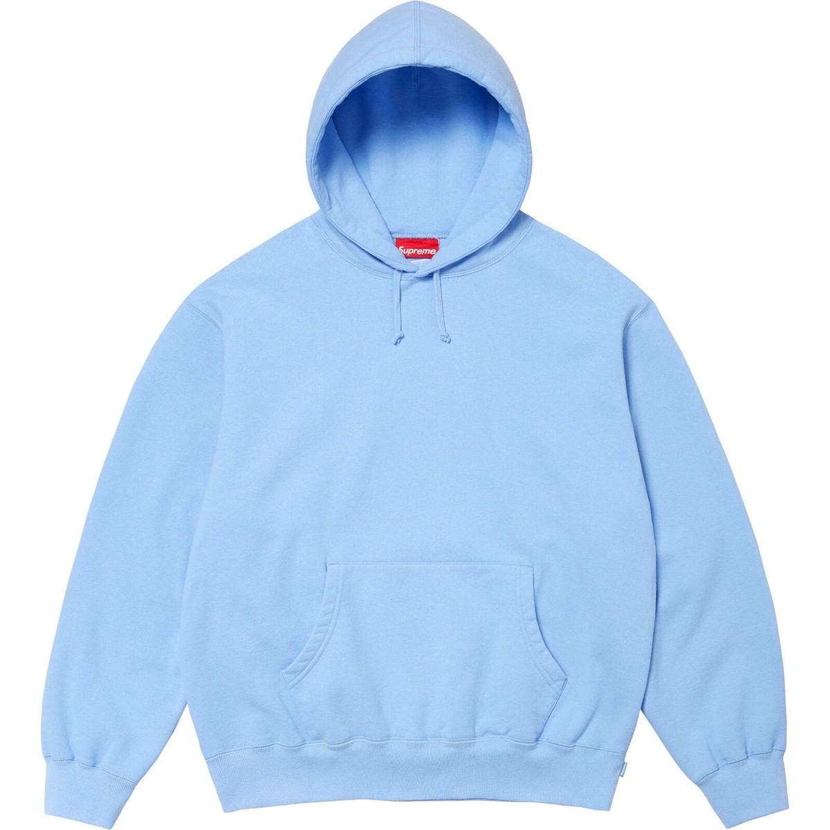 Supreme Satin Applique Hooded Sweatshirt Light Blue (Size Supreme Satin Applique Hooded Sweatshirt Light Blue (Size