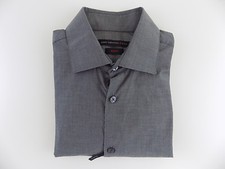 JOHN VARVATOS $245 Gray 15 x 32/33 Slim Fit MEN DRESS SHIRT CASUAL SALE Y30