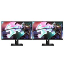 2x Major Brand 22" LCD Monitor FHD 1920x1080 Widescreen Gaming with Stand Cables