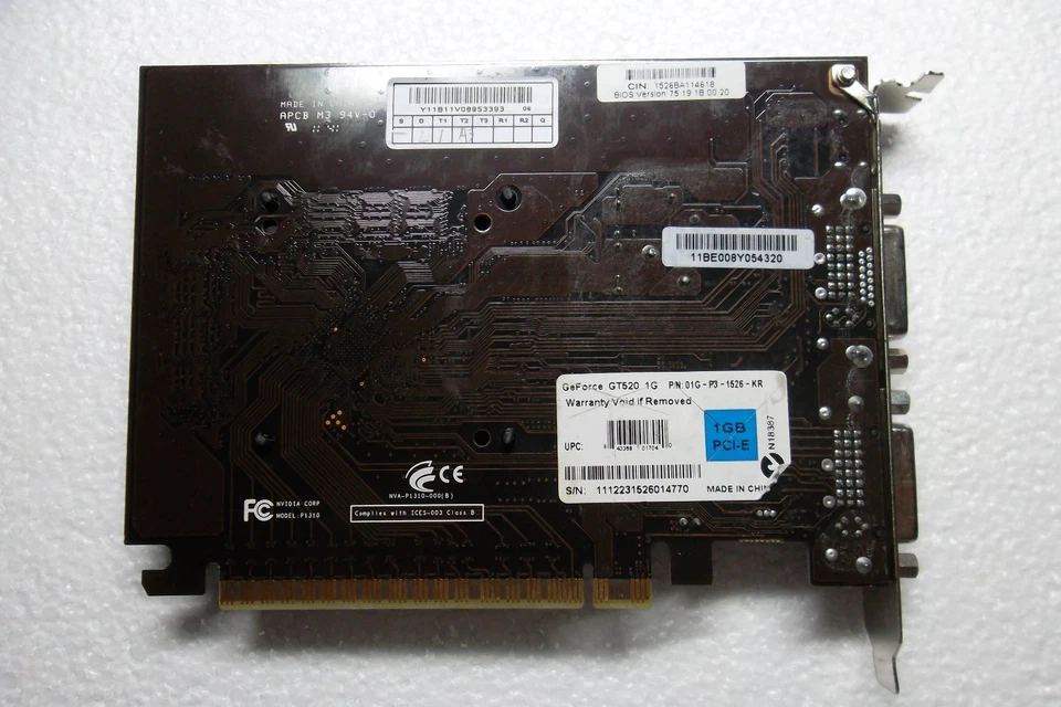 EVGA GeForce GT 520 PCIe x16 Graphic Video Card 1GB DDR3 HDMI DVI 01G-P3-1526-KR - Image 3 of 4