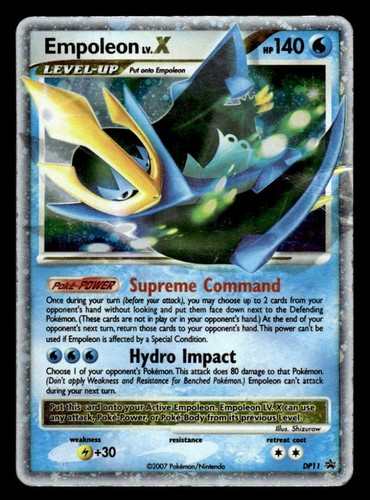 2007 Pokemon D & P Empoleon Lv. X Black Star Promo Holo #DP11 JX3406