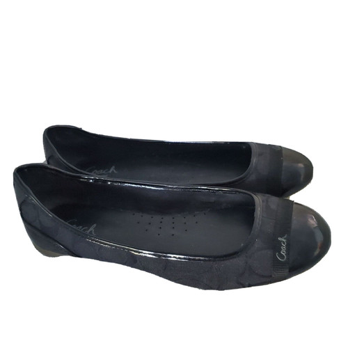 coach ballet black flats Gem