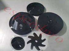 Chevy SWP Aluminum Pulley Kit Short Water Pump Crankshaft Alternator PS Pump SBC