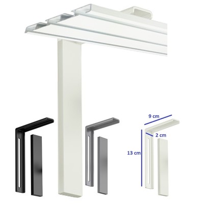 Metall Wandhalterung Halterung Befestigung Fur Alu Vorhang Und Gardinenschiene Ebay