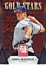 2015 Panini Elite Baseball Greg Maddux Gold Stars #17 NM/MT ATLANTA BRAVES