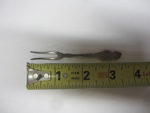 Vintage AB Nils Johan Sweden small lemon relish pickle fork - Picture 5 of 8